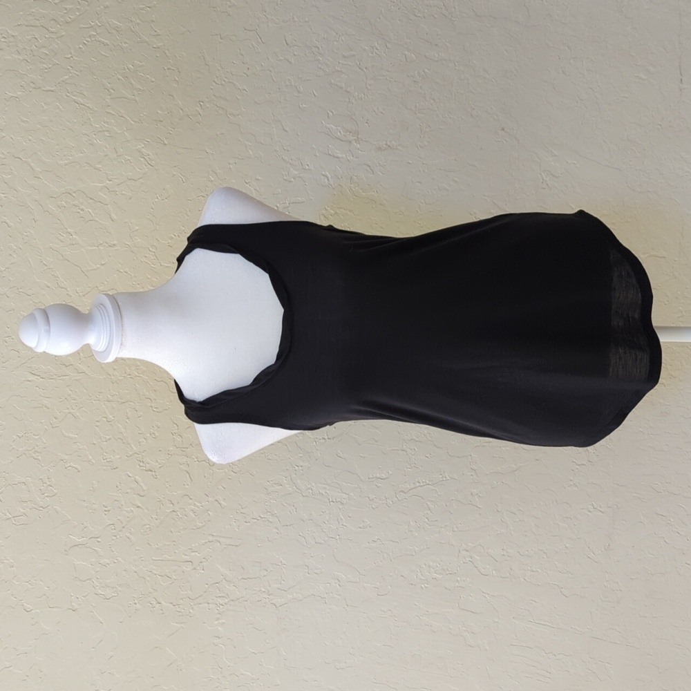Nike Black Cut Out Open Back Strap Detail Running Athletic Tank Top Size X-Small